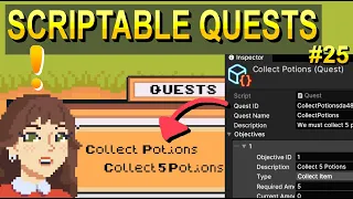 Create a Quest System with Scriptable Objects - Top Down Unity 2D