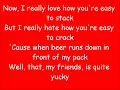 Toby Keith - Red Solo Cup (lyrics on screen)