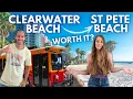 Riding the SUNCOAST BEACH TROLLEY from Clearwater Beach to St Pete Beach