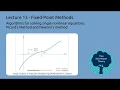 Fixed-Point Methods for Solving Nonlinear Equations ChEn 263 - Lecture 13