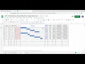PERT CPM Gantt Chart using Sparkline in Google Sheets Part 4