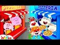 Wolfoo's Sibling Pizza  Adventure 😁 Funny Stories About Sibling For Kids | Wolfoo Channel