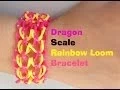 DRAGON SCALE Loom Bracelet Tutorial Rainbowloom l JasmineStarler