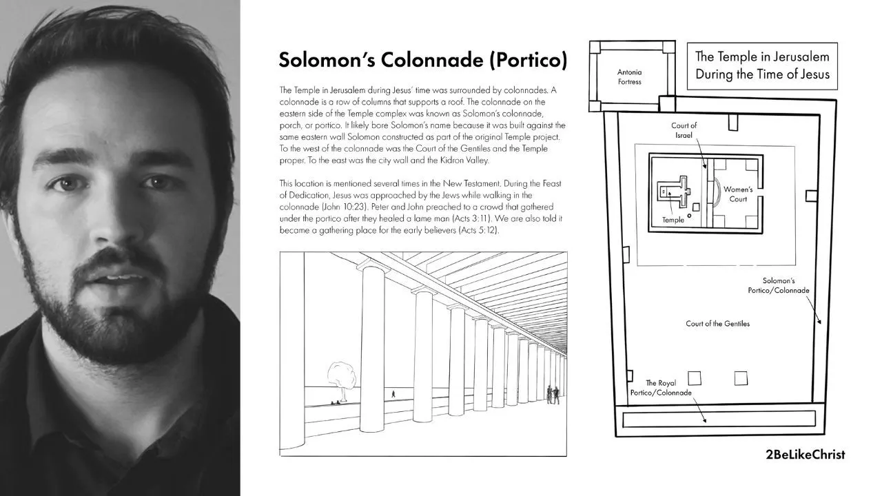 What was Solomon's Portico (Colonnade) in the Bible?