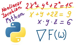 Solve Nonlinear System of Equations in Python by Using FSOLVE and Specifying the Jacobian Matrix