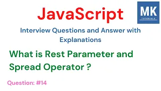 Spread Operator Rest Parameter JavaScript Interview Questions -