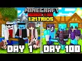 We Survived 100 Days in 1 21 Minecraft Hardcore