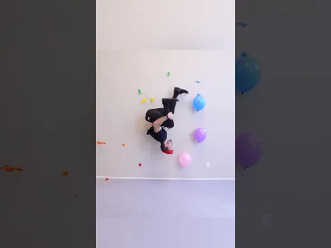 Backflip balloon pop challenge 🎈