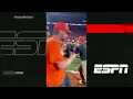Dabo Swinney goes full sprint mode as he runs onto the field at Death Valley