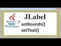 GUI APP-9 How To Create a JLabel and set The Allignment