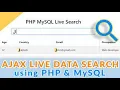 Ajax Live Data Search with jQuery PHP MySQL CSEtutorials