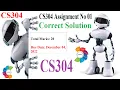 CS304 Assignment No 01 CS304 Assignment No 1 Solution Fall 2022 CS304 Object Oriented Programming