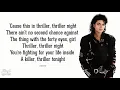 Lagu Michael Jackson - Thriller - Lyrics