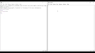 1 2 - Using the Python IDLE editor