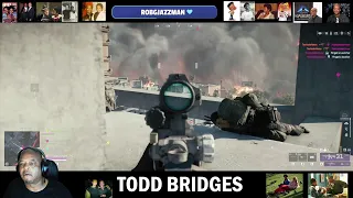 Todd Bridges is live with fornite or Marvel Rivals