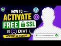 How to activate free ssl in divi wordpress website