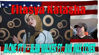 Download ALONE PT II - Alan Walker ft. Ava Max Cover By Eltasya Natasha ( LYRICS ) - REACTION MP3