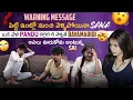 Lagu Warning  పెట్టి ఇంట్లో నుచి వెళ్ళిపోయినా Sanaఒక వేళ pandu దగ్గర కి వెళ్ళితే అసలు ఊరుకోను అంటున్నsai 