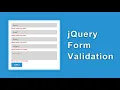 jQuery Form Validation Form Validation Tutorial Using jQuery