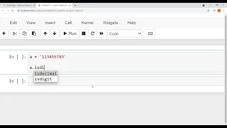 isdigit method in python