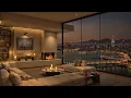 Download Lagu Sleep and Chill with Calm Jazz Music in Cozy Apartment Ambience Overlooking the Peaceful Seaport