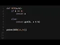 Python - Greatest Common Divisor W Recursion