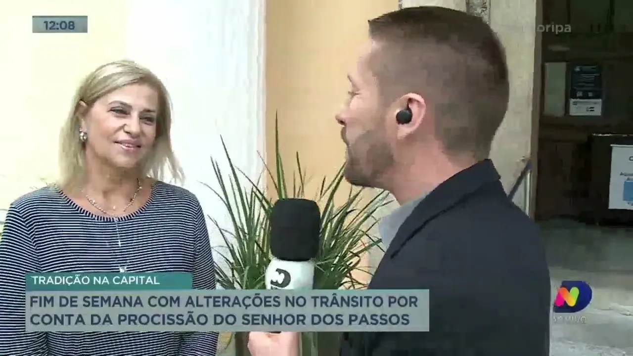 Fim de semana com alterações no trânsito por conta da Procissão do Senhor dos Passos