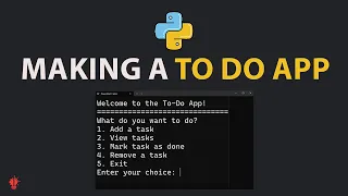 To-Do App in Python Built With Only Lists No Libraries