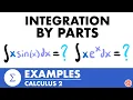 Integration By Parts Examples Calculus 2 - JK Math
