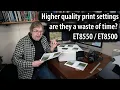Best print detail settings for the Epson ET-8550 and ET-8500 ecotank printers
