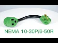 Welder adapter dryer 30 amp to welder 50 amp adapter