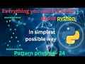 Pattern printing 24 hollow hourglass pattern printing in python tutorial python full course