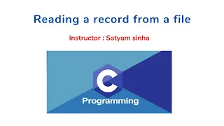 Download How to read a record from a file using structure || File handling in c MP3