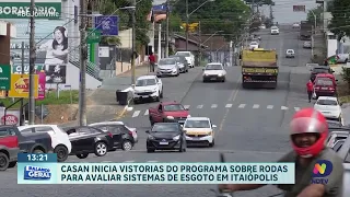 Programa Sobre Rodas da CASAN começa inspeções de esgoto em imóveis de Itaiópolis