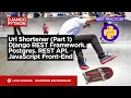 Django Python Url Shortener Part 1 Django REST Framework Postgres REST API JavaScript Front-End