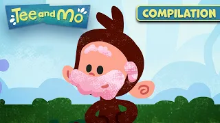 Mo Wipes Off Tee's Yummy Frosting Beard! π° Tee and Mo π COMPILATION π 15+ MINUTES