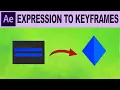 Convert Expressions to Keyframes - Adobe After Effects Tutorial