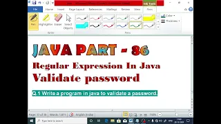 JAVA PART - 86 Validate Password Regular Expressions Validate Password example EnhanceCodeLearning