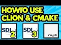 HOWTO Use Clion for Raylib SDL2 SDL3 Using CMake