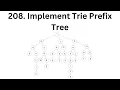 208 Implement Trie Prefix Tree LeetCode Using Python
