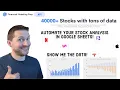 Automate Your Stock Analysis Using Financial Modeling Prep - Google Sheets Stock Analysis