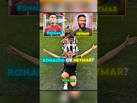 Ronaldo Atau Neymar? Pilihan Bocil Ini Di Luar Dugaan😱❤️