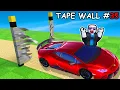 driving EXPENSIVE Cars through TAPE in Roblox