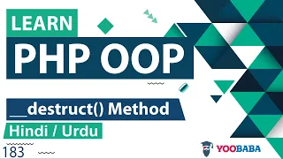 PHP OOP Destruct Method Tutorial in Hindi Urdu