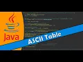 Java Tutorial 21 - ASCII Table