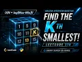 LeetCode 378 Kth Smallest Element in a Sorted Matrix Binary Search Python Solution - Coding Only