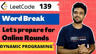 Leetcode Solution 139 Word break Dynamic Programming