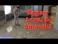 Amazing Self Leveling Concrete Overlay Fixing a badly damaged concrete floor