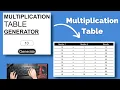 ASMR Programming - Coding Multiplication Table Generator