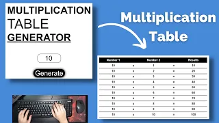 ASMR Programming - Coding Multiplication Table Generator